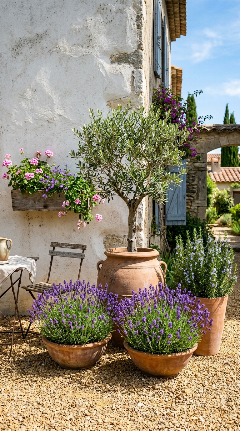Container arrangement with dramatic height variation