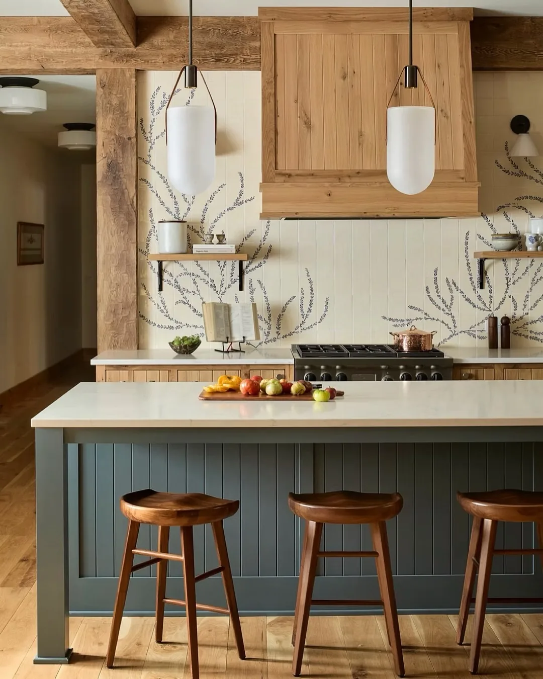 Modern farmhouse kitchen island design