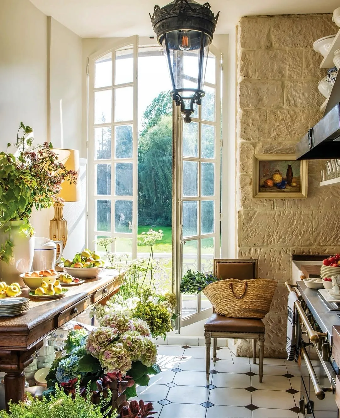 Rustic French country kitchen design